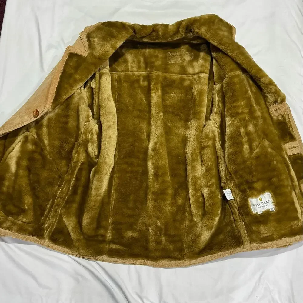 Bill Blass 1980s up suede